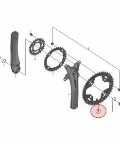 Plateau Extérieur Shimano Alivio FC-T4010 - 44 Dents