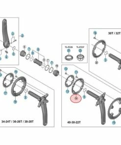 Plateau Intermédiaire Shimano Deore XT FC-M8000 - 30 Dents
