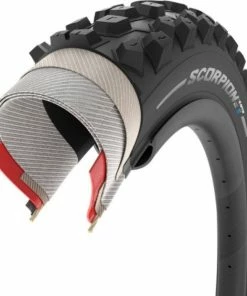 Pneu VTT Electrique Pirelli Scorpion E-MTB Soft Terrain 29x2,6" Noir -Vélo de montagne Soldes pneu vtt electrique pirelli scorpion e mtb soft terrain 29x26 noir 2