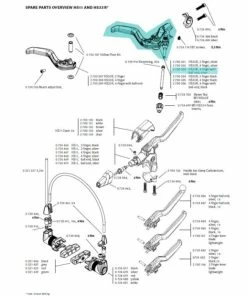 Poignée De Frein Magura HS 33 R Argent 4 Doigts - 2700303