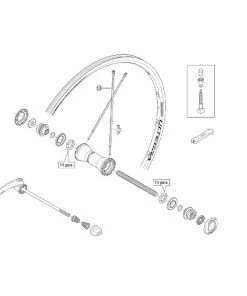 Rayon Shimano Ultegra WH6700 - Avant (x1)