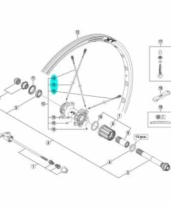 Rayon Shimano WH-M785 - Arrière (x1)