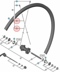 Rayon Shimano WH-S31 - 297mm