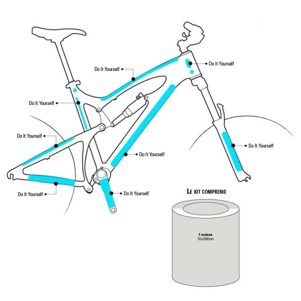 Rouleau De Protection Anti-rayures Ytwo - Finition Brillante - 10x200cm 1 Rouleau De Protection Anti-rayures Ytwo - Finition Brillante - 10x200cm