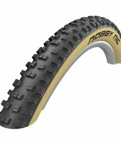 Pneumatiques Pour Cycles 27.5x2.50 Schwalbe Nobby Nic Noir Beige HS463 Addix SpeedGrip Evolution LiteSkin - ETRTO 65-584
