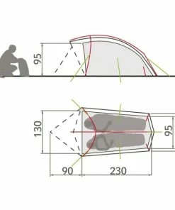 Tente Vaude Taurus 2P Buckeye -Vélo de montagne Soldes tente vaude taurus 2p buckeye 3