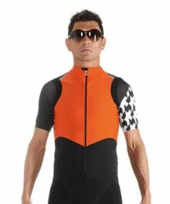 Veste Assos TiburuGiletEquipe - Orange/Noir