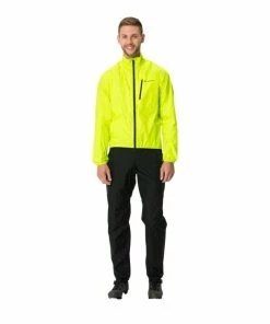 Veste De Pluie Vaude Men's Drop Jacket III Jaune Brillant -Vélo de montagne Soldes veste de pluie vaude men s drop jacket iii jaune brillant 3
